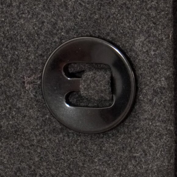 *SOLD* Mallia dark grey wool/cashmere midi winter coat - Picture 3 of 10